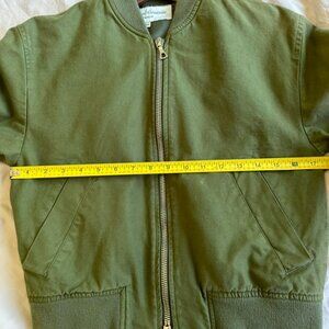 NWOT Officine Generale Women's Army Green Zip Bomber Jacket SM